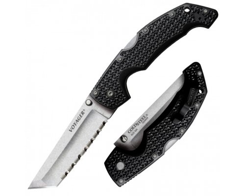 COLD STEEL Voyager Large Tanto Point Serrated Edge PREKLOPNI NOŽ-1
