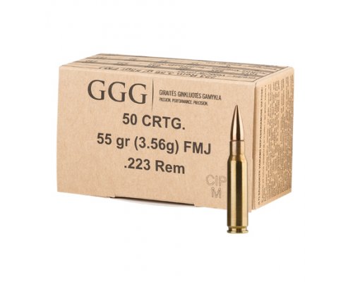 Ammo GGG 223. Remington 55 grains FMJ 1000pcs-1