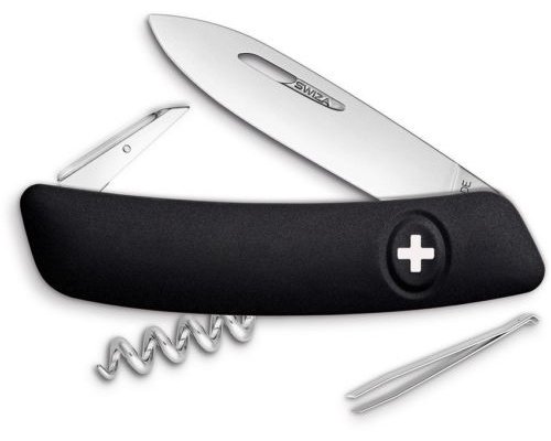SWIZA D01 CRNI Švicarski Preklopni Nož-1