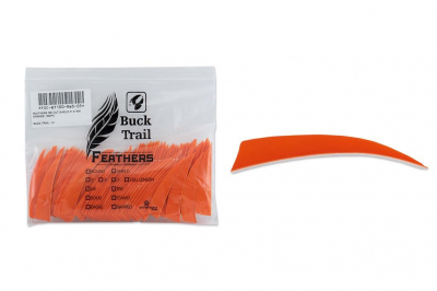BUCK TRAIL Orange Arrow Feathers -1