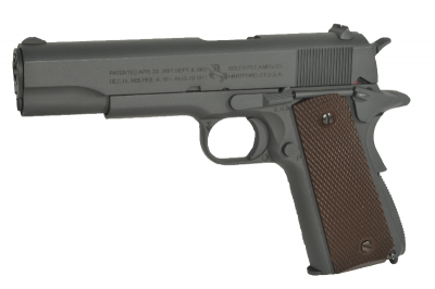 Colt 1911 100Th Anniversary parkerized grey GBB airsoft pištolj-1