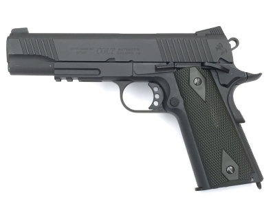 COLT 1911 RAIL GUN ® BLACK MATT AIRSOFT Pistol-1