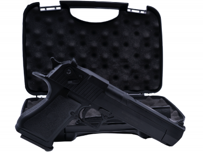 Desert Eagle .50AE ABS Semi auto GBB Gas - Black Airsoft pistol - with carrying case /C12-1