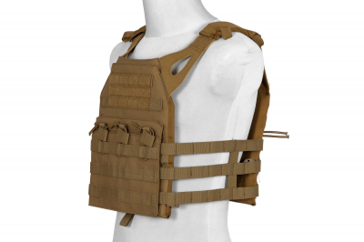 Jump type tactical vest - tan-1