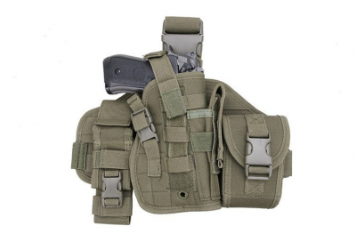 Modular thigh panel with holster - olive-1
