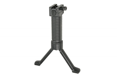 RIS tactical grip with bipod - black-1