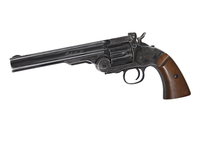 Schofield 6 Airgun Revolver - Black-1